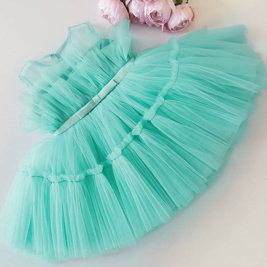 Baby Kid Girls Bow Dressy Dresses Princess Dresses