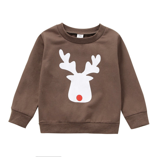 Baby Kid Unisex Cartoon Print Christmas Hoodies Sweatshirts