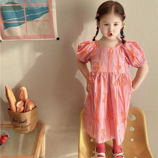 Baby Kid Girls Bow Dresses