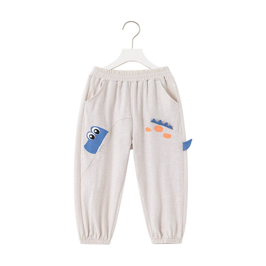 Kid Boys Cartoon Print Pants