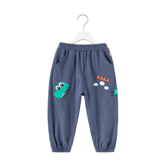 Kid Boys Cartoon Print Pants