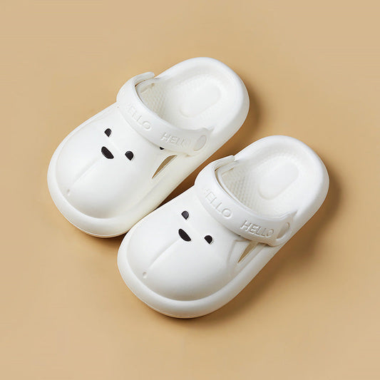 Kid Unisex Solid Color Cartoon Shoes