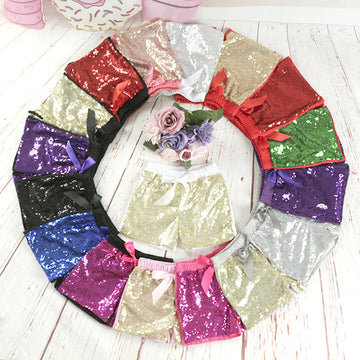 Baby Kid Girls Solid Color Bow Shorts