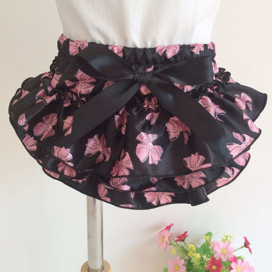 Baby Kid Girls Bow Print Shorts