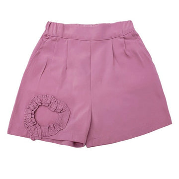 Baby Kid Girls Solid Color Love heart Shorts