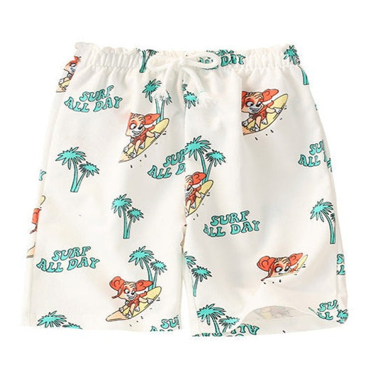 Baby Kid Girls Cartoon Print Shorts