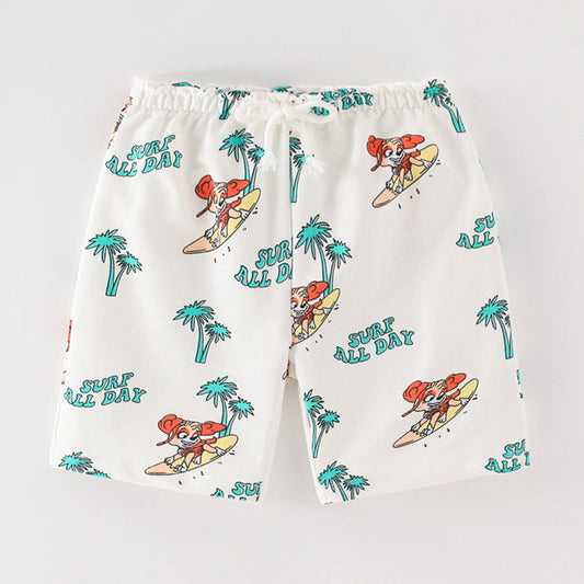 Baby Kid Girls Cartoon Print Shorts