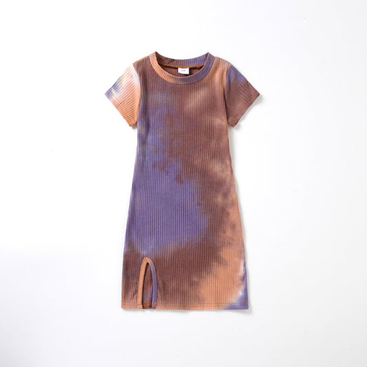 Mommy And Me Baby Kid Tie Dye Dresses