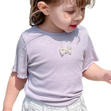 Baby Kid Girls Bow T-Shirts