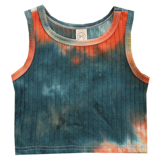 Cute Baby Kid Boys Tie Dye Tank Tops