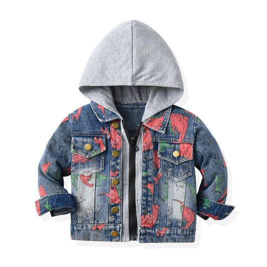 Baby Kid Big Kid Boys Dinosaur Print Jackets Outwears