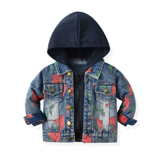 Baby Kid Big Kid Boys Dinosaur Print Jackets Outwears