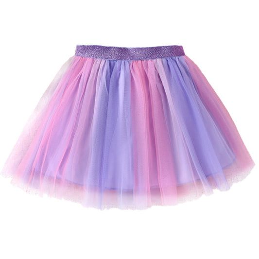 Fashion Baby Kid Girls Rainbow Skirts