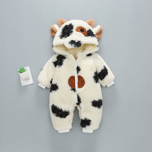 Cute Baby Kid Unisex Animals Cow Jumpsuits