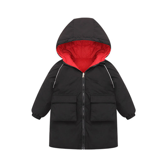 Kid Girls Boys Solid Color Jackets Outwears