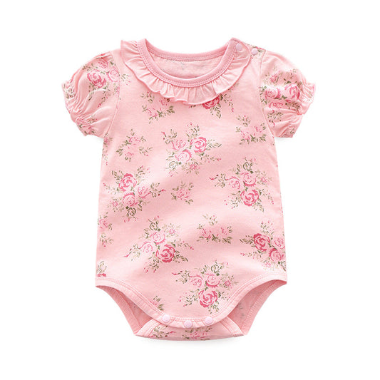 Baby Girls Flower Plant Rompers