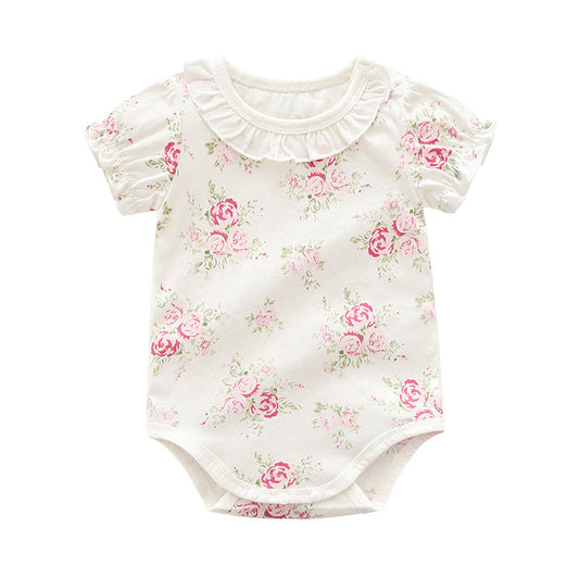 Baby Girls Flower Plant Rompers