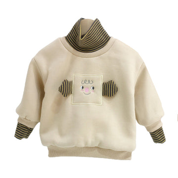 Baby Kid Unisex Striped Expression Hoodies Swearshirts