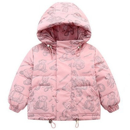 Baby Kid Unisex Letters Animals Print Coats