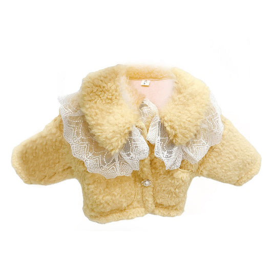 Baby Kid Girls Solid Color Lace jackets&outwears