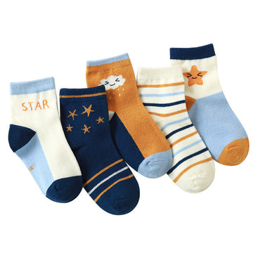 5 Pack Baby Kid Cartoon Socks