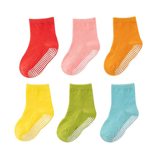 Baby Kid Girls Boys Color-blocking Polka dots Accessories Socks