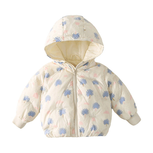 Baby Kid Unisex Plant Print Jackets Outwears