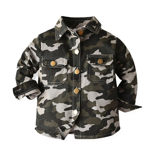 Baby Kid Boys Camo Shirts