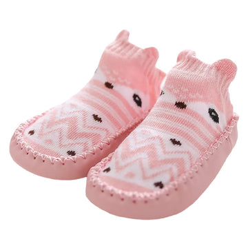 Fashion Baby Kid Unisex Striped Cartoon Print Shoes