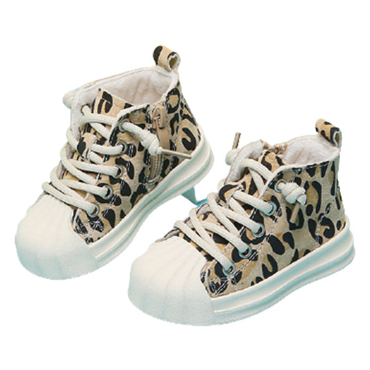 Baby Kid Girls Boys Leopard print Shoes