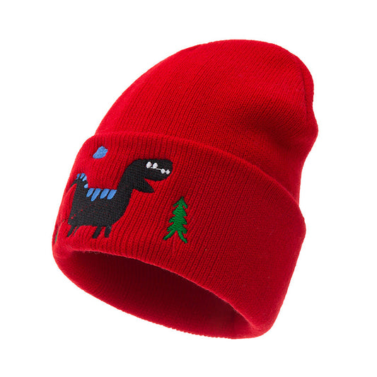 Baby Dinosaur Knitted Beanie