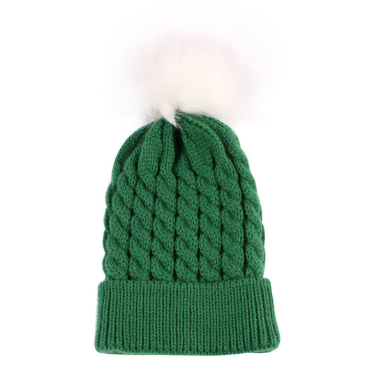 Baby Xmas Pom Pom Decor Knit Beanie