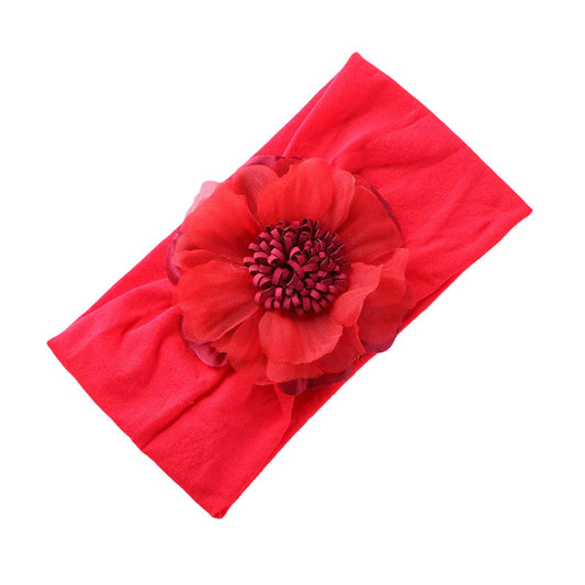 Girl Flower Turban Hairband