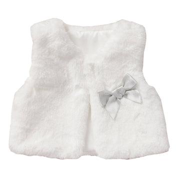 Infant Toddler Girl Bowknot White Vest