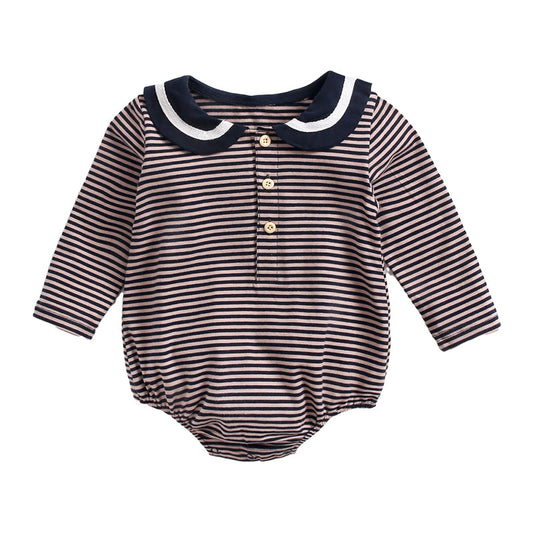 Baby Kid Girls Striped Rompers