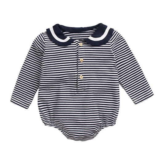Baby Kid Girls Striped Rompers