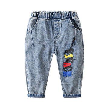 Kid Boy Alphabet Guitar Jeans