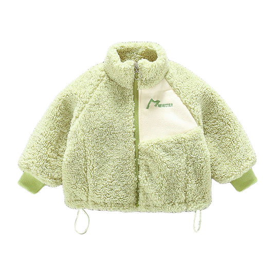 Baby Kid Boys Color-blocking Embroidered Coats