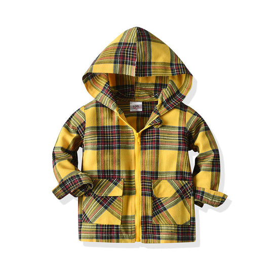 Baby Kid Boys Checked Jackets Outwears