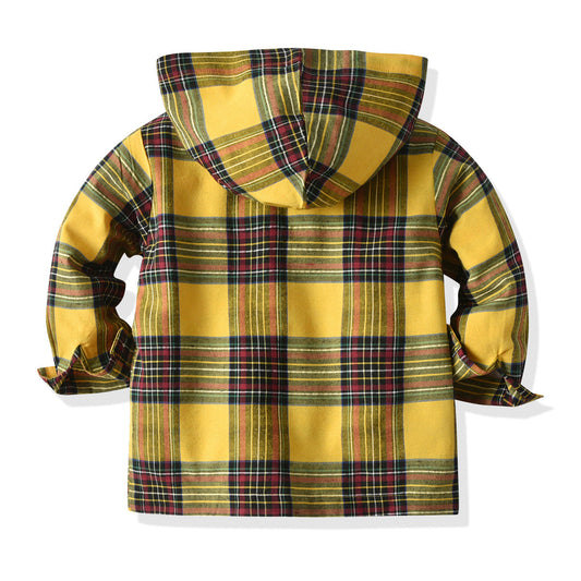 Baby Kid Boys Checked Jackets Outwears