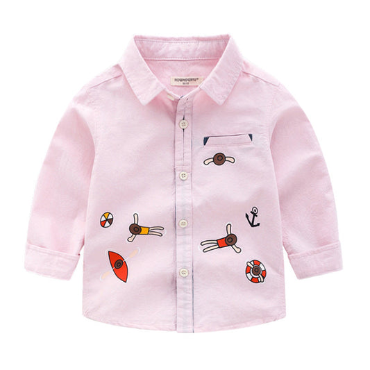 Kid Boy Print Casual Shirt