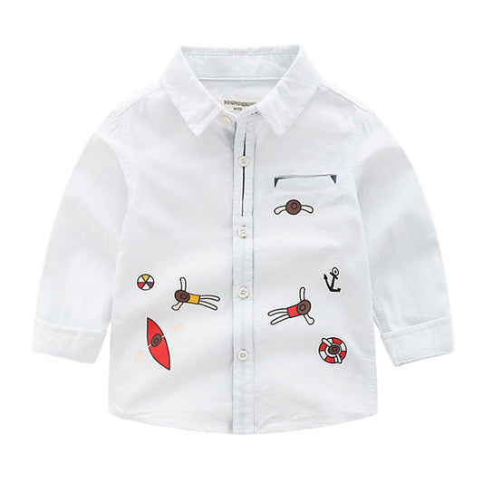 Kid Boy Print Casual Shirt