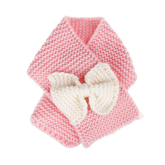 Girls Bow Crochet Scarves