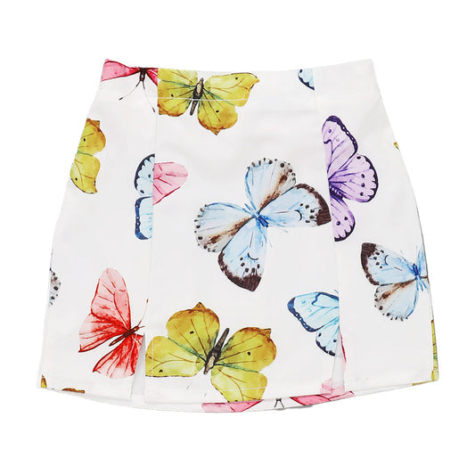 Baby Kid Girls Butterfly Print Skirts