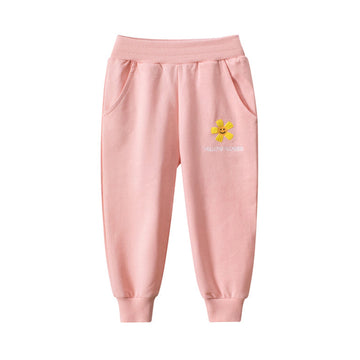 Kid Girl Flower Track Pants