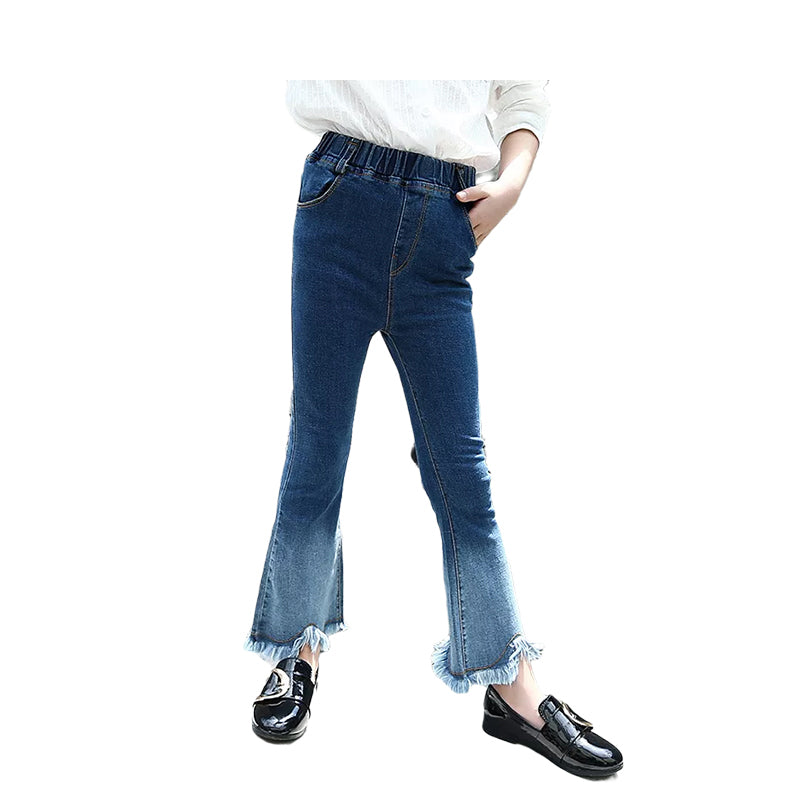 Kid Girl Gradient Flared Jeans