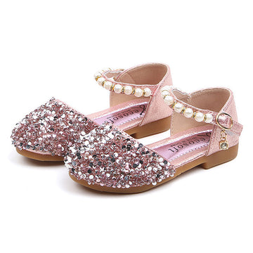 Cute Kid Girl Sequins Beaded Sandals