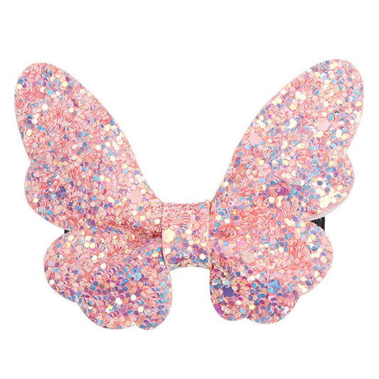 Kid Girl Sequins Butterfly Hair Clip