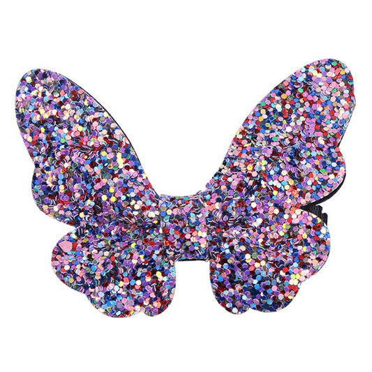 Kid Girl Sequins Butterfly Hair Clip