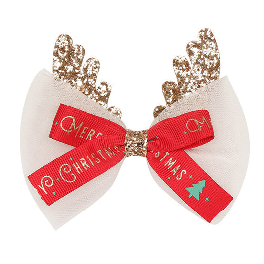 Kid Girl Sequins Christmas Hairpins